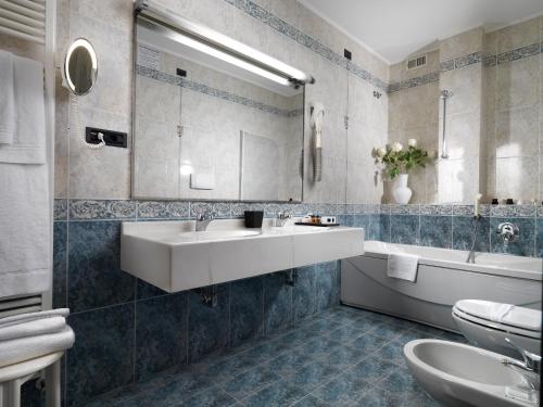 Vonios kambarys apgyvendinimo įstaigoje Hotel Al Pino Verde