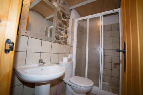 Koupelna v ubytování Casa Julia Graus