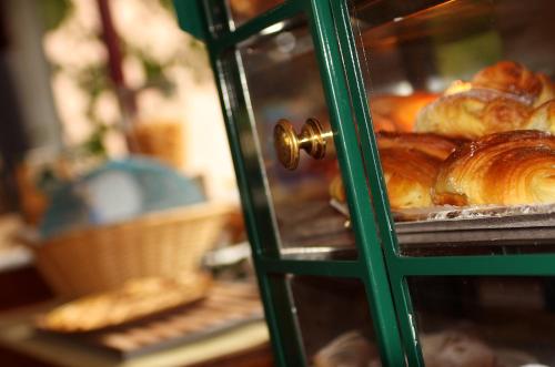 a bunch of croissants are baking in an oven at Tenuta Il Burchio in Incisa in Valdarno