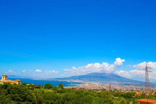 a view of a city and a body of water at B&B Villa Catiè in Castellammare di Stabia