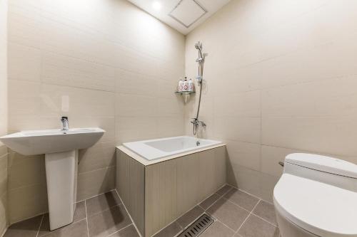 Koupelna v ubytování Hotel Cullinan jongno