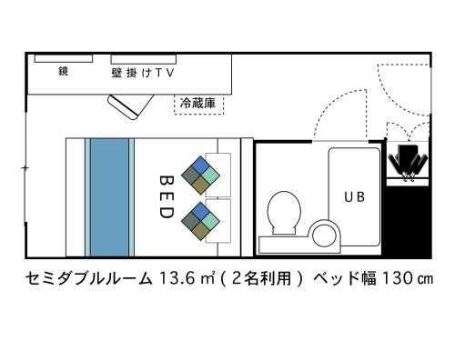 ホテルエリアワン東海の見取り図または間取り図