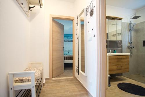 Koupelna v ubytování Cozy Coastal apartment GaMa