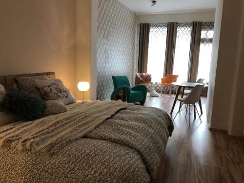 Postel nebo postele na pokoji v ubytování Apartmány Galeta