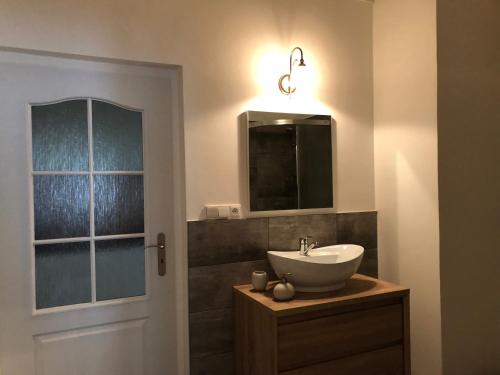 Ένα μπάνιο στο Apartmány Galeta