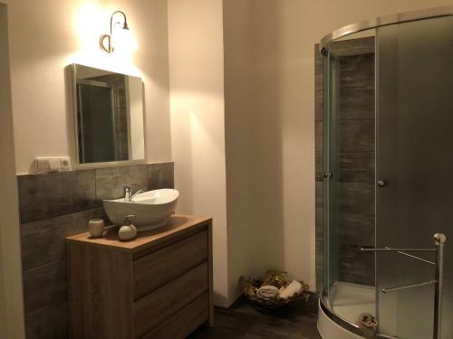 Ένα μπάνιο στο Apartmány Galeta