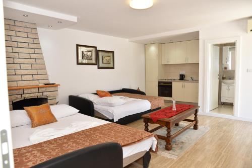 Kuchyň nebo kuchyňský kout v ubytování Guest House Evropa