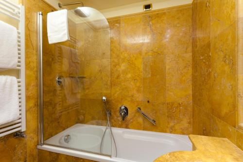 Koupelna v ubytování Hotel Al Codega