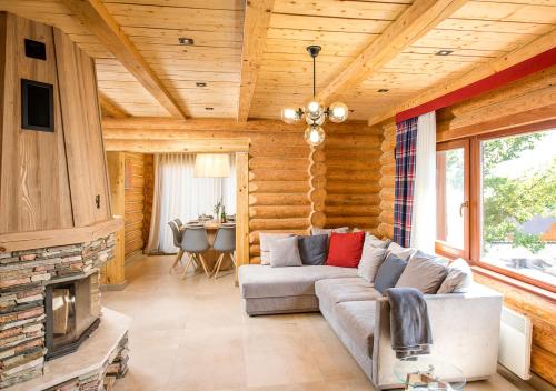Posezení v ubytování Шалe у Пилипці Chalet Pylypets