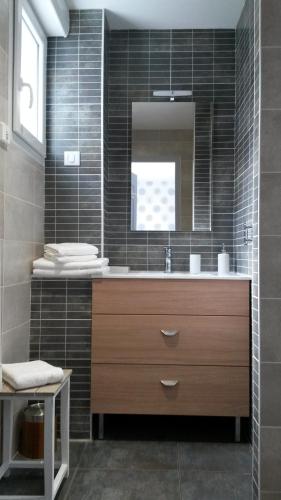 Kylpyhuone majoituspaikassa COTTAGE DE L'ANCRE