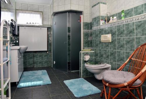 Koupelna v ubytování Ferienhaus "Am Gutspark"
