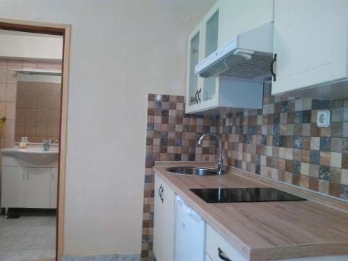 Kuchyň nebo kuchyňský kout v ubytování Apartmani Vinka