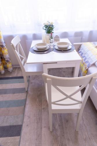 Ruang duduk di Apartamenty Przystań