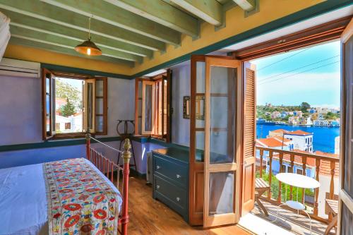 Кровать или кровати в номере Villa Pera Meria