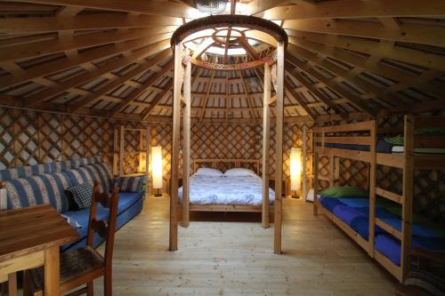 Postel nebo postele na pokoji v ubytování Camping Du Parc