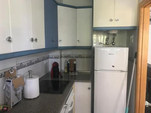 Kuchyň nebo kuchyňský kout v ubytování Appartement avec Solarium