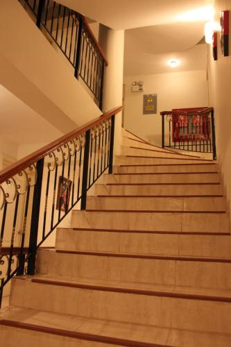 a set of stairs in a building at Sol Plaza Hotel in Puno