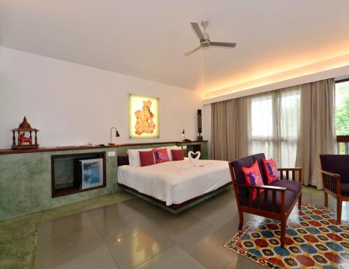 Cama o camas de una habitación en Purity at Lake Vembanad