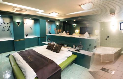 Koupelna v ubytování Hotel Xenia Takinoyashiro