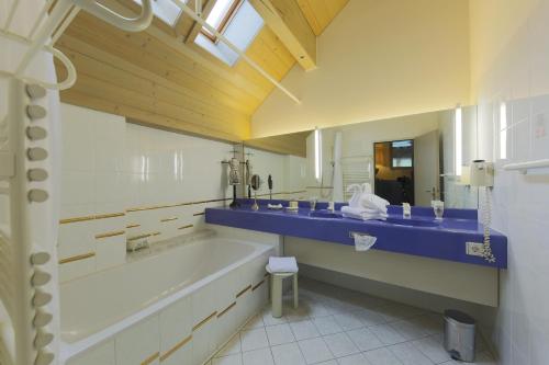 Koupelna v ubytování Hotel Lamark