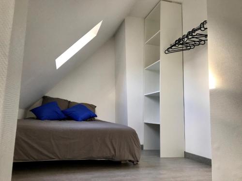 Ein Bett oder Betten in einem Zimmer der Unterkunft F1 atypique au centre de Strasbourg