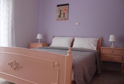 Postel nebo postele na pokoji v ubytování Villa Eleni Agnanti