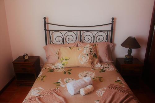 Casa Amaral 객실 침대