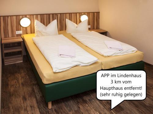 Cama o camas de una habitación en Gasthof Scharfe Kurve