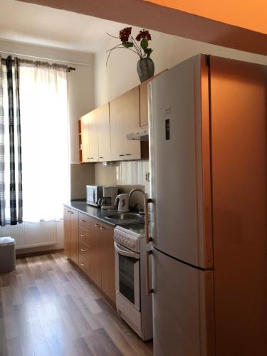 Η κουζίνα ή μικρή κουζίνα στο Apartmány Galeta