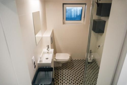Koupelna v ubytování Redlowskie Klify Apartments