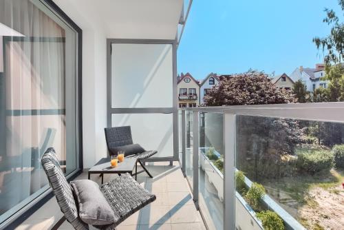 Balkón nebo terasa v ubytování City Apartments - Marii Ludwiki 7