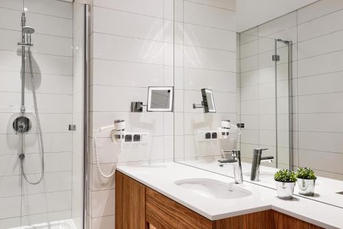 Koupelna v ubytování City Apartments - Marii Ludwiki 7