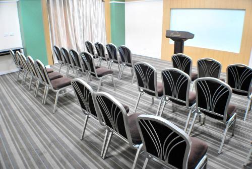 a row of chairs in a conference room at Hotel Elizabeth Cebu in Cebu City