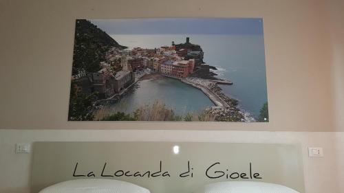a picture of a town on top of a mountain at La locanda di Gioele in Lido di Camaiore