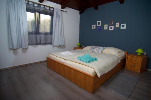 a bedroom with a bed and a window at Apartman Garma in Rovinj