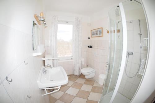 Koupelna v ubytování Ferienhof Gintoft