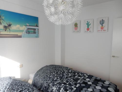 Llit o llits en una habitació de Casa Mediterranea