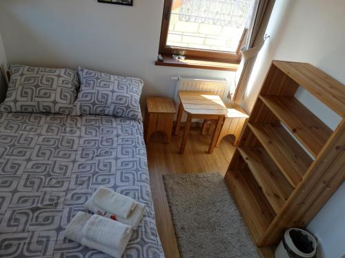 Postel nebo postele na pokoji v ubytování u Skiby
