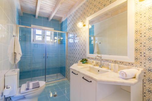 Et badeværelse på The Vegghera House