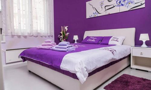 Кровать или кровати в номере Apartment Avala