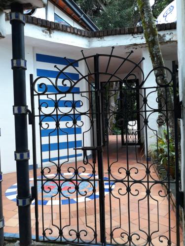 an iron gate in front of a house at Casa Constantino in Rivera