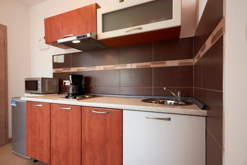 Η κουζίνα ή μικρή κουζίνα στο Apartmani B&B