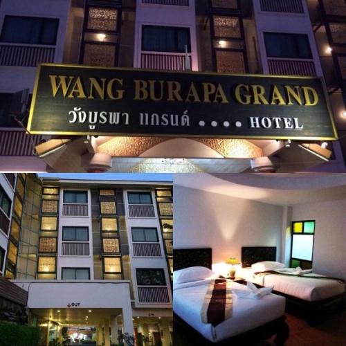 a hotel with a sign that reads wong burra grand hotel at Wangburapa Grand Hotel in Chiang Mai