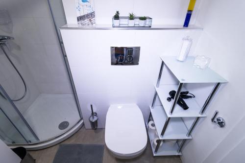 Koupelna v ubytování Apartments Bella Tara