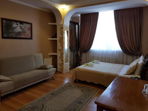 Część wypoczynkowa w obiekcie Small accommodation facility Guest house Zolotaya Milya