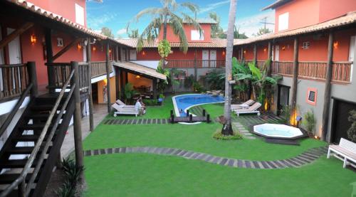 Jardín al aire libre en Pousada Tatuapara