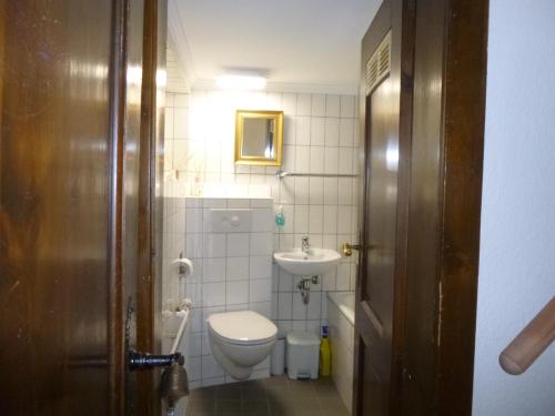Kúpeľňa v ubytovaní Panoramaferienhaus Sorpesee