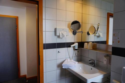 Vonios kambarys apgyvendinimo įstaigoje Ringhotel Altstadt