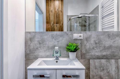 Ένα μπάνιο στο Apartamenty Lubartowska Street