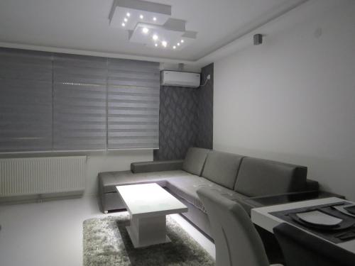Grey apartmentにあるシーティングエリア